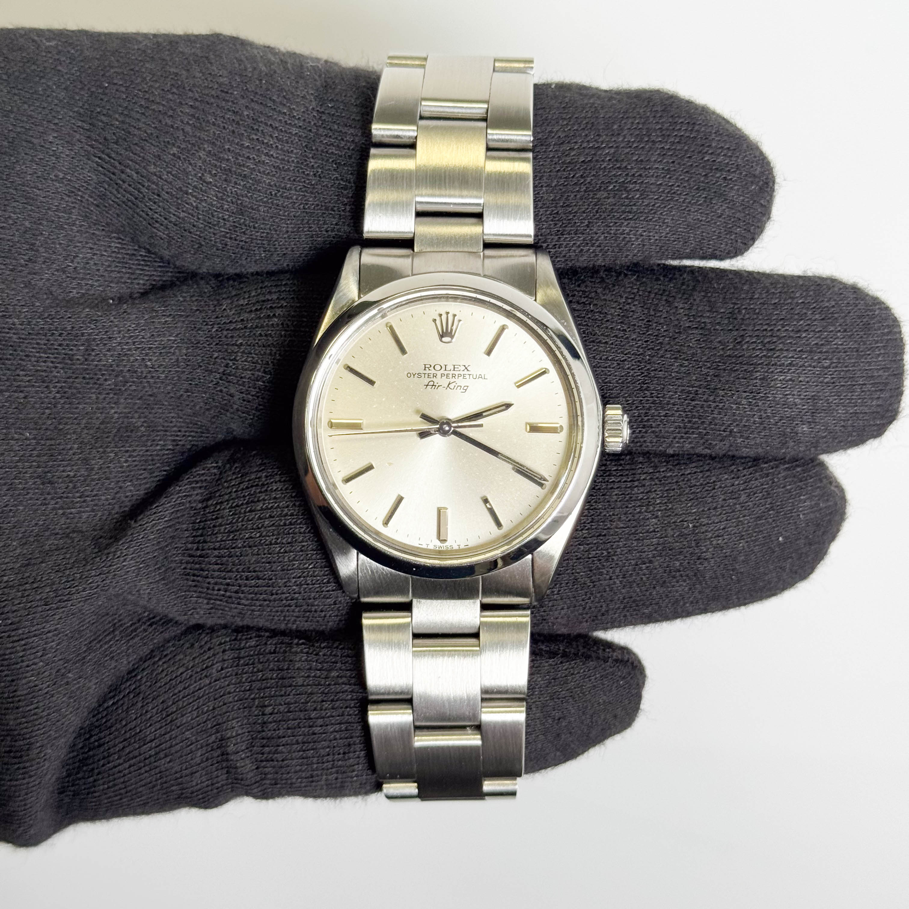 Rolex Air-King 34mm Silver Dial Watch Ref# 5500