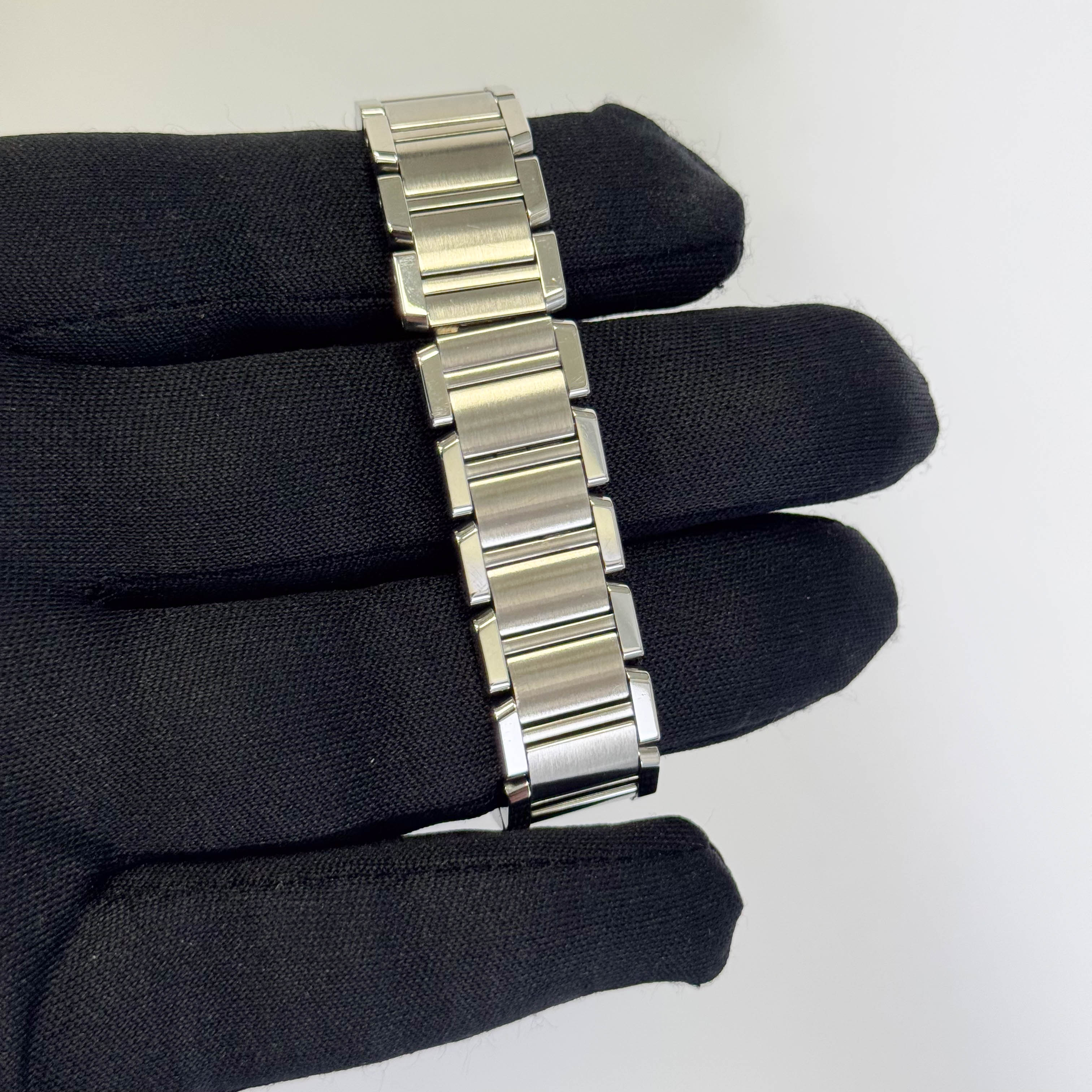 Cartier Tank Stainless Steel 20mm Ivory Dial Watch Ref# W51008Q3 - Happy Jewelers Fine Jewelry Lifetime Warranty