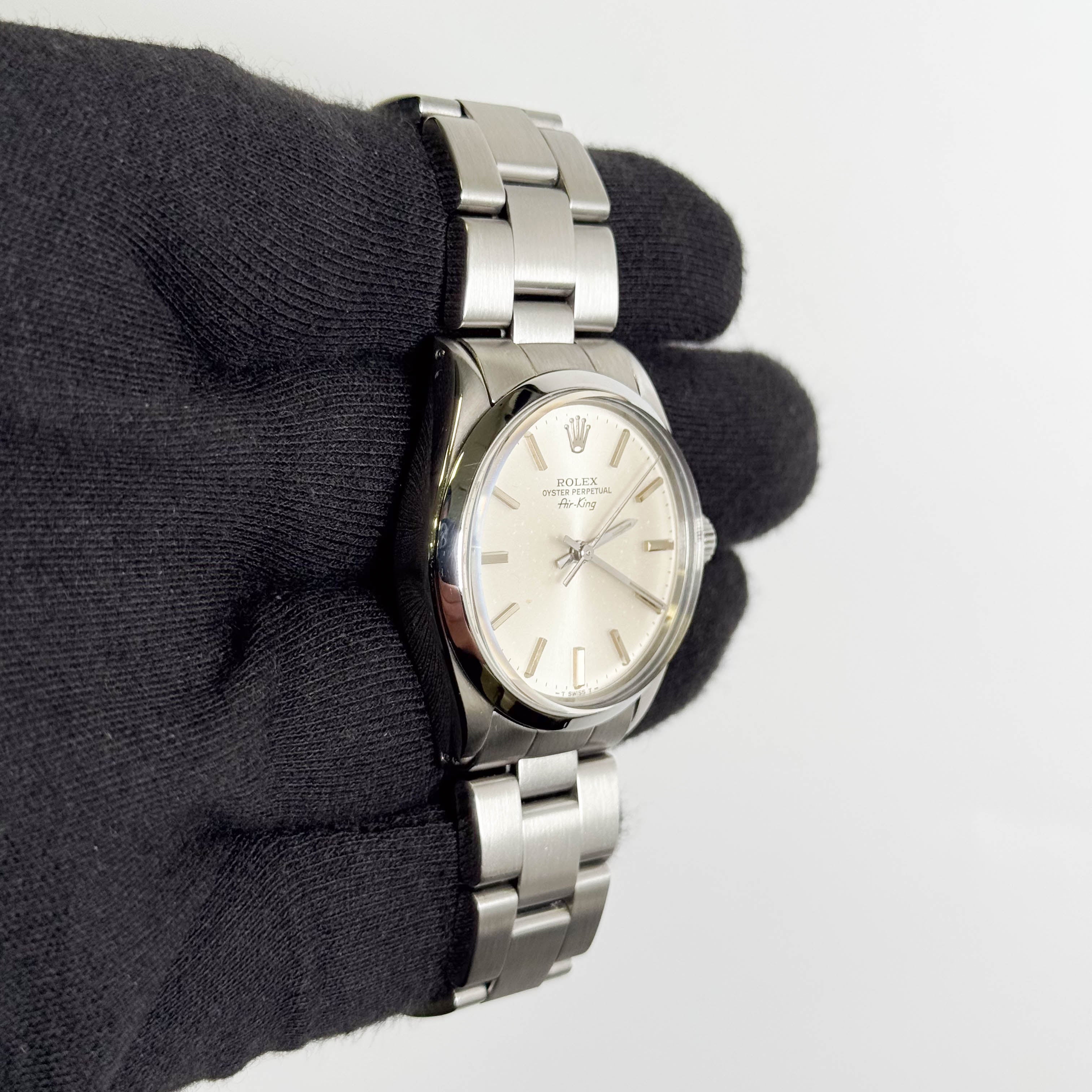 Rolex Air-King 34mm Silver Dial Watch Ref# 5500