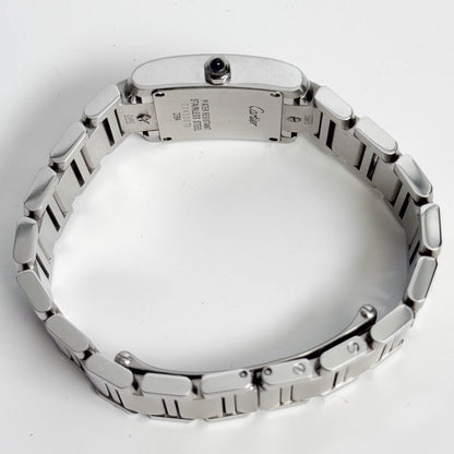 Cartier Tank Stainless Steel 20mm Ivory Dial Watch Ref# W51008Q3 - Happy Jewelers Fine Jewelry Lifetime Warranty