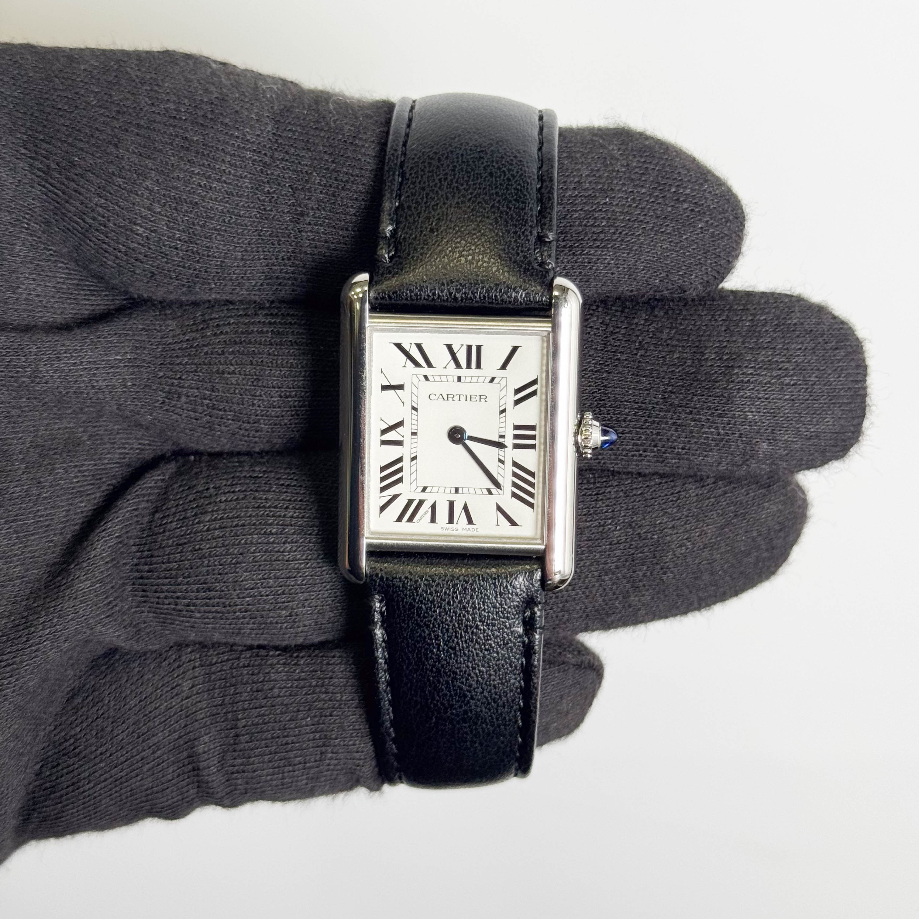 Cartier Tank 25.5mm Ivory Dial Watch Ref# WSTA0059 – Happy Jewelers