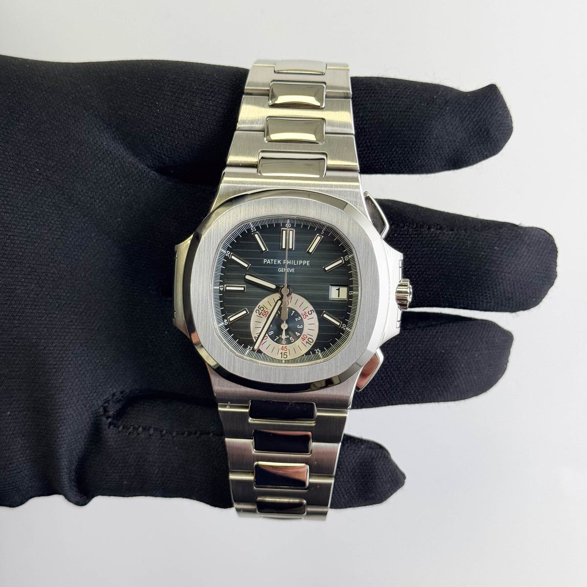 Patek Philippe Nautilus 40.5mm Blue Dial Watch Ref# 5980/1A-001