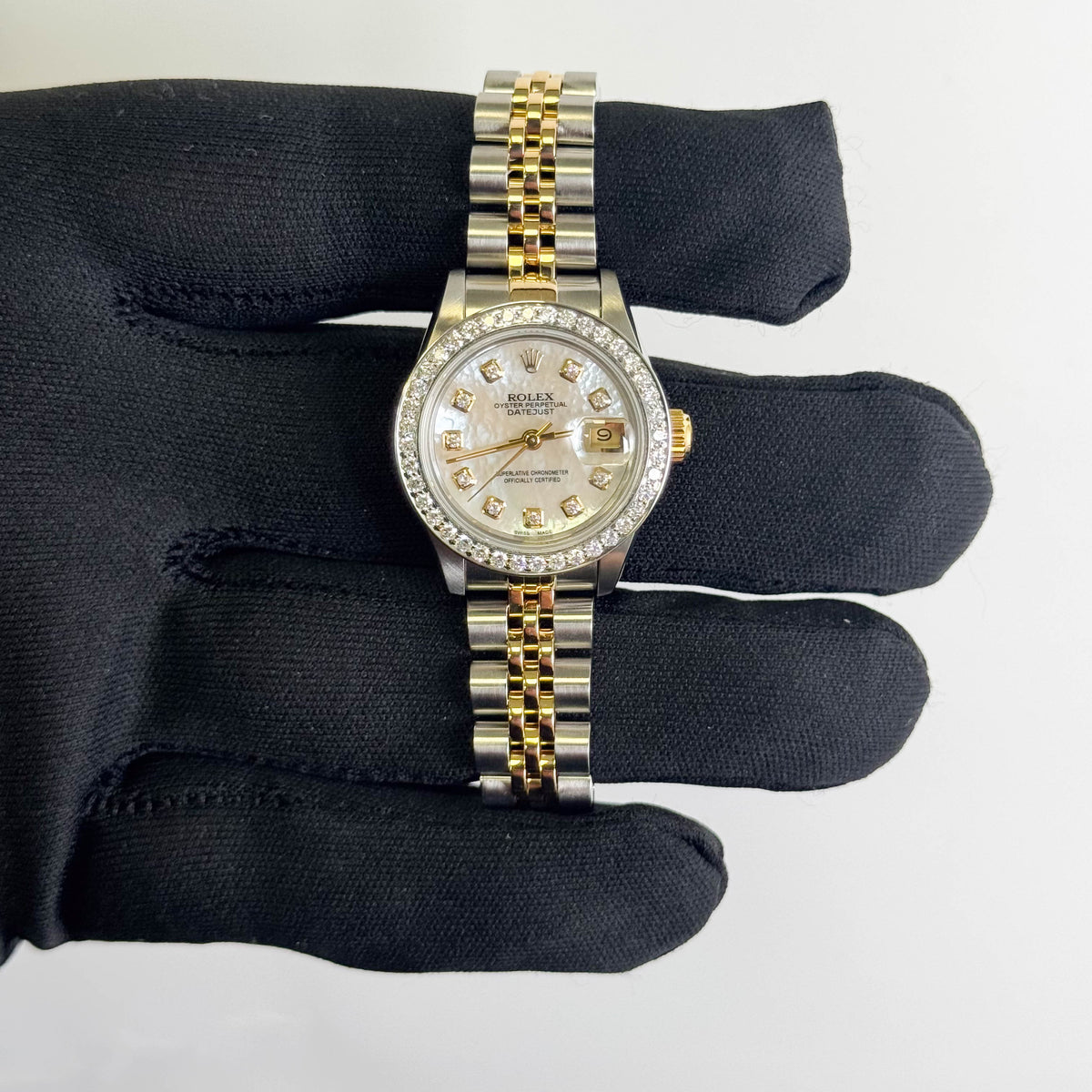 Rolex Datejust 26mm MOP Dial Watch Ref# 69173 - Happy Jewelers Fine Jewelry Lifetime Warranty