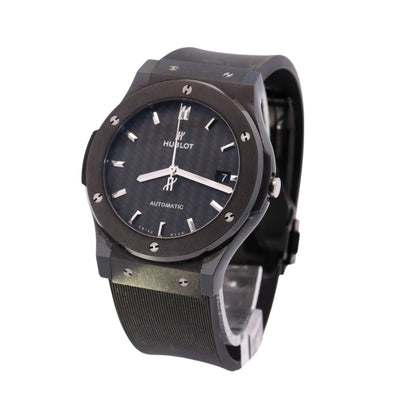 Hublot Classic Fusion 42mm Black Stick Dial Watch Reference# 542.CM.1771.LR - Happy Jewelers Fine Jewelry Lifetime Warranty