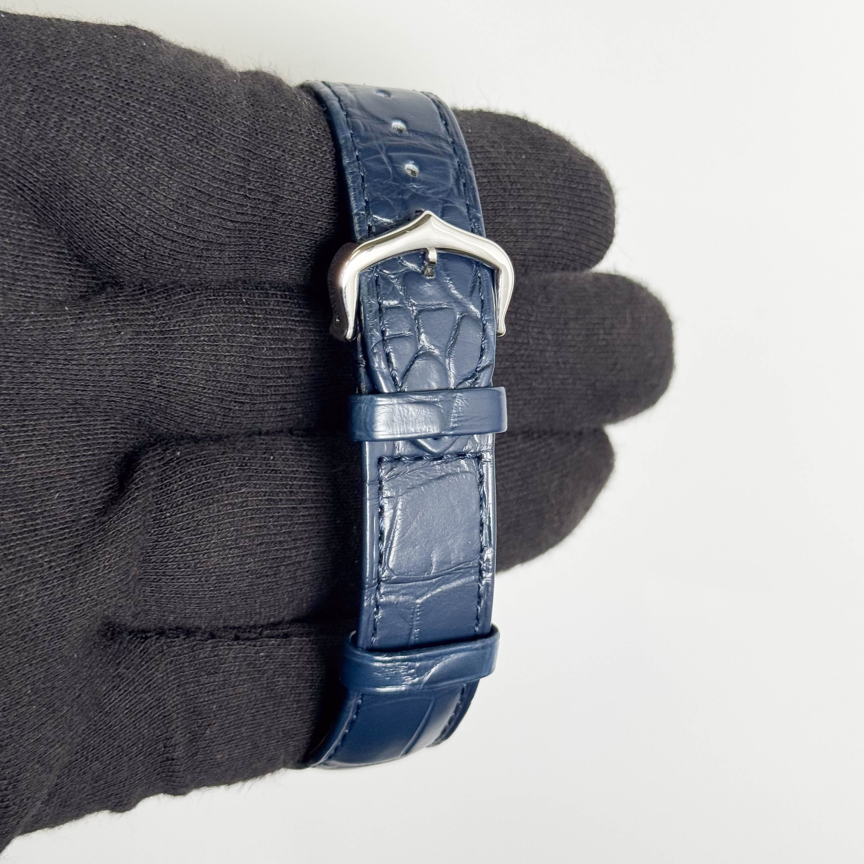 Cartier Tank Must 25.5mm Blue Dial Watch Ref# WSTA0055