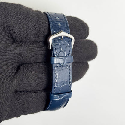 Cartier Tank Must 25.5mm Blue Dial Watch Ref# WSTA0055