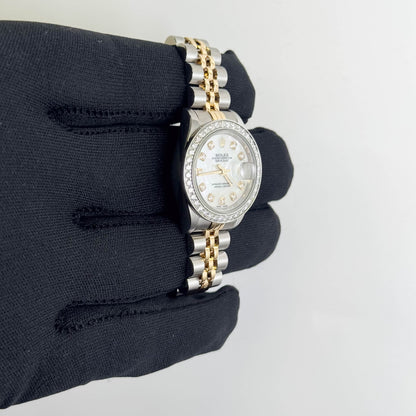 Rolex Datejust 26mm MOP Dial Watch Ref# 69173 - Happy Jewelers Fine Jewelry Lifetime Warranty