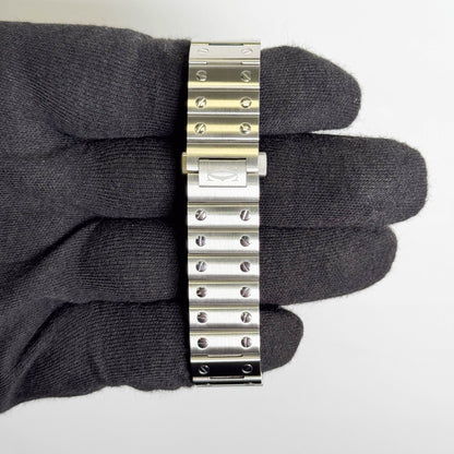 Cartier Santos De Cartier 35x42mm Green Dial Watch Ref# WSSA0061