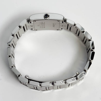 Cartier Tank Stainless Steel 20mm Ivory Dial Watch Ref# W51008Q3 - Happy Jewelers Fine Jewelry Lifetime Warranty