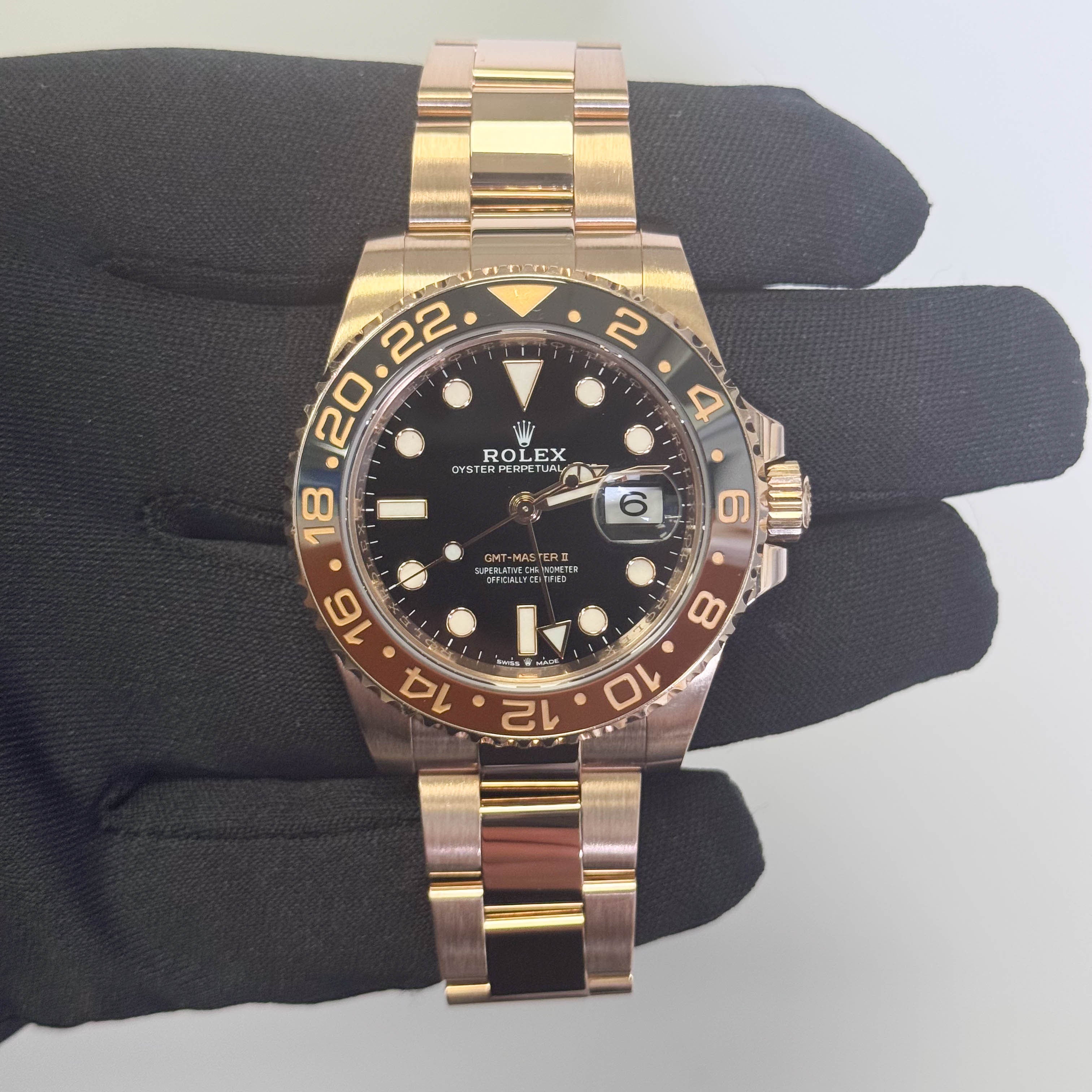 Rolex GMT-Master II "Rootbeer" 40mm Black Dot Dial Watch Ref# 126715CHNR - Happy Jewelers Fine Jewelry Lifetime Warranty