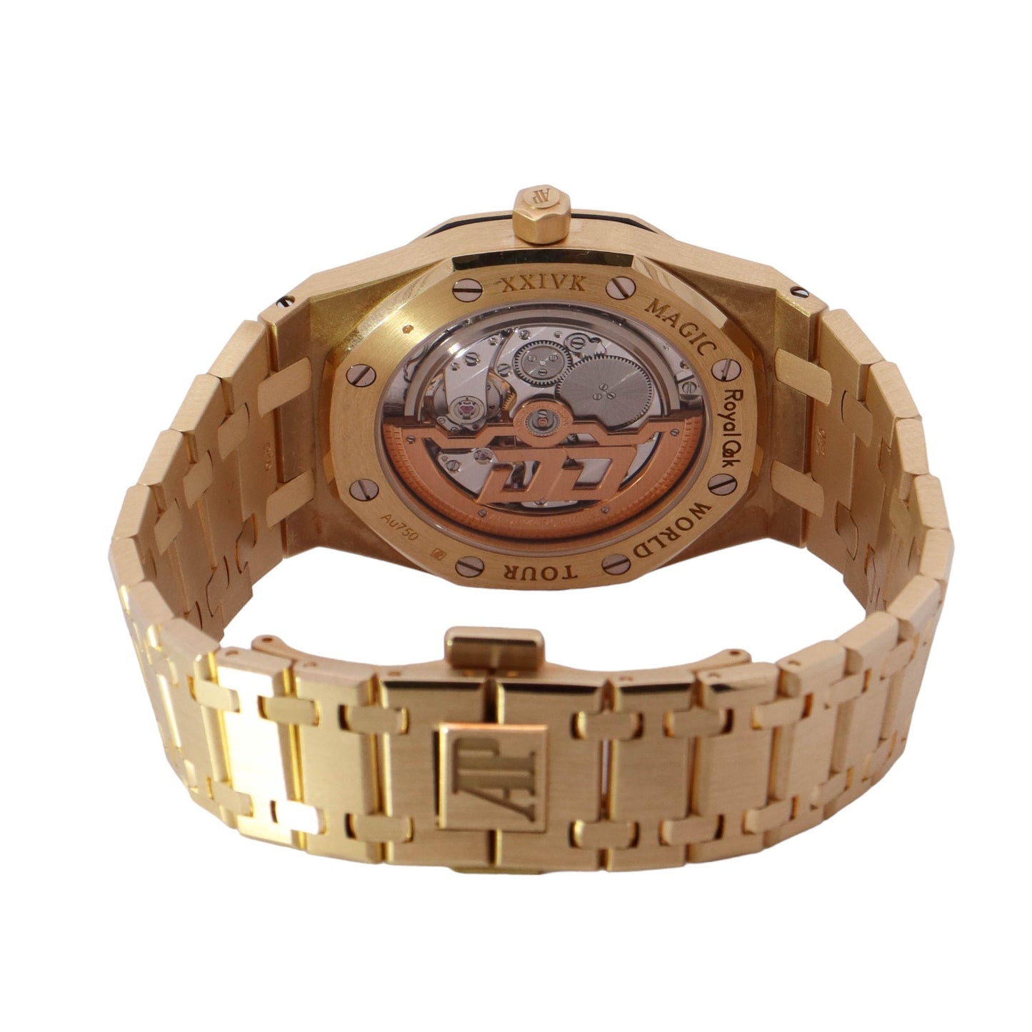 Audemars Piguet Royal Oak Jumbo "Bruno Mars 24K Magic World Tour" Yellow Gold 39mm Yellow Stick Dial Watch Reference# 15202BA - Happy Jewelers Fine Jewelry Lifetime Warranty