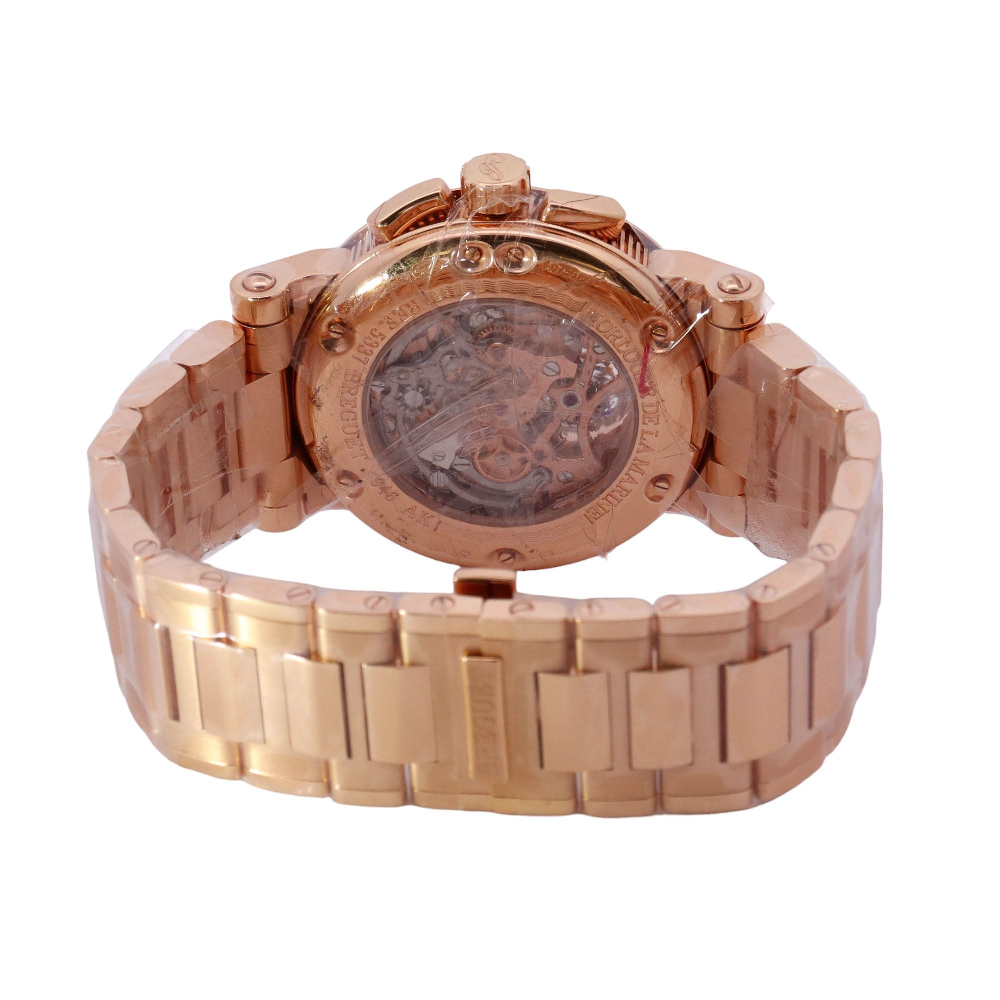 Breguet Marine Rose Gold 42mm Black/Grey Chronograph Dial Watch Reference# 5837BR92RMO - Happy Jewelers Fine Jewelry Lifetime Warranty