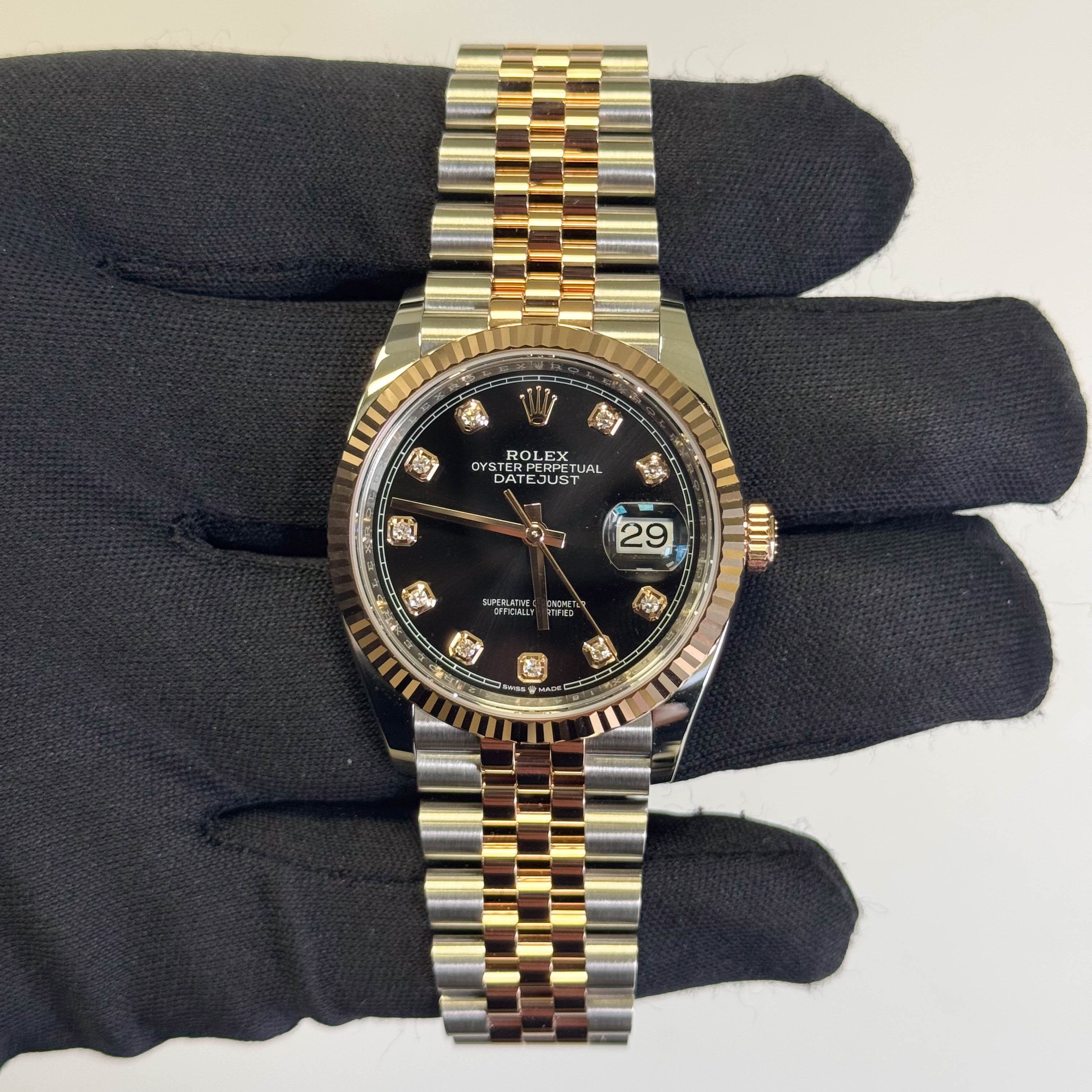 Rolex Datejust 36mm Black Dial Watch Ref# 126231