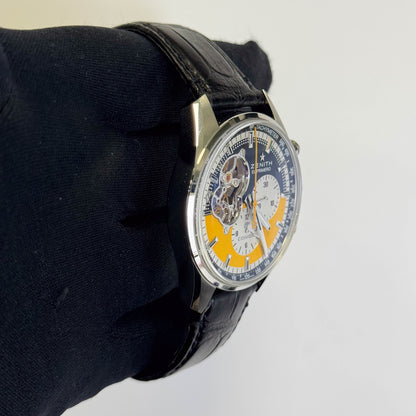 Zenith El Primero 42mm Black/Yellow Dial Watch Ref# 03.2041.4061