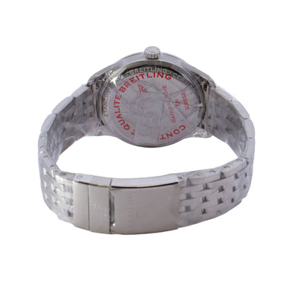 Breitling Premier Stainless Steel 40mm Grey Stick Dial Watch Reference# A37340351B1A1 - Happy Jewelers Fine Jewelry Lifetime Warranty