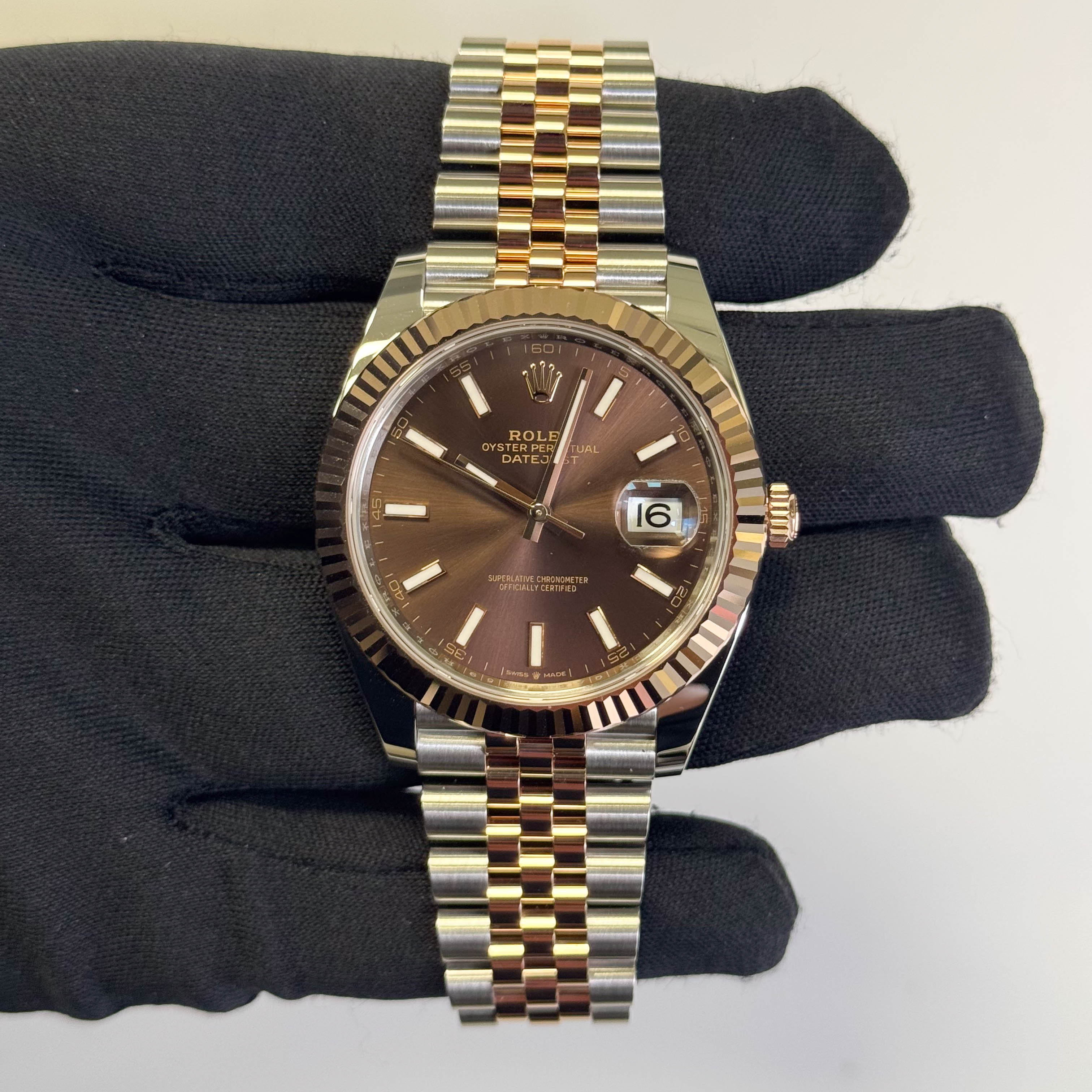 Rolex Datejust 41mm Chocolate Dial Watch Ref# 126331 - Happy Jewelers Fine Jewelry Lifetime Warranty