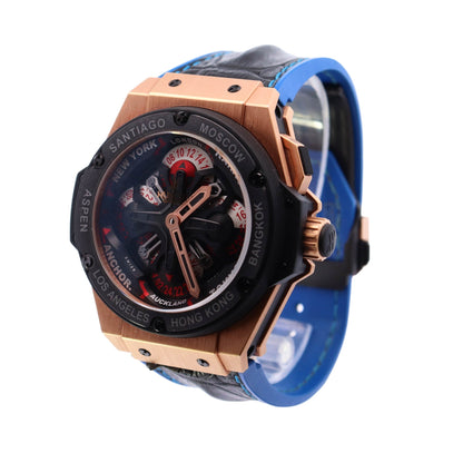 Hublot Big Bang King Power Unico GMT Rose Gold 48mm Black World Time Dial Watch Reference# 771.OM.1170.RX - Happy Jewelers Fine Jewelry Lifetime Warranty