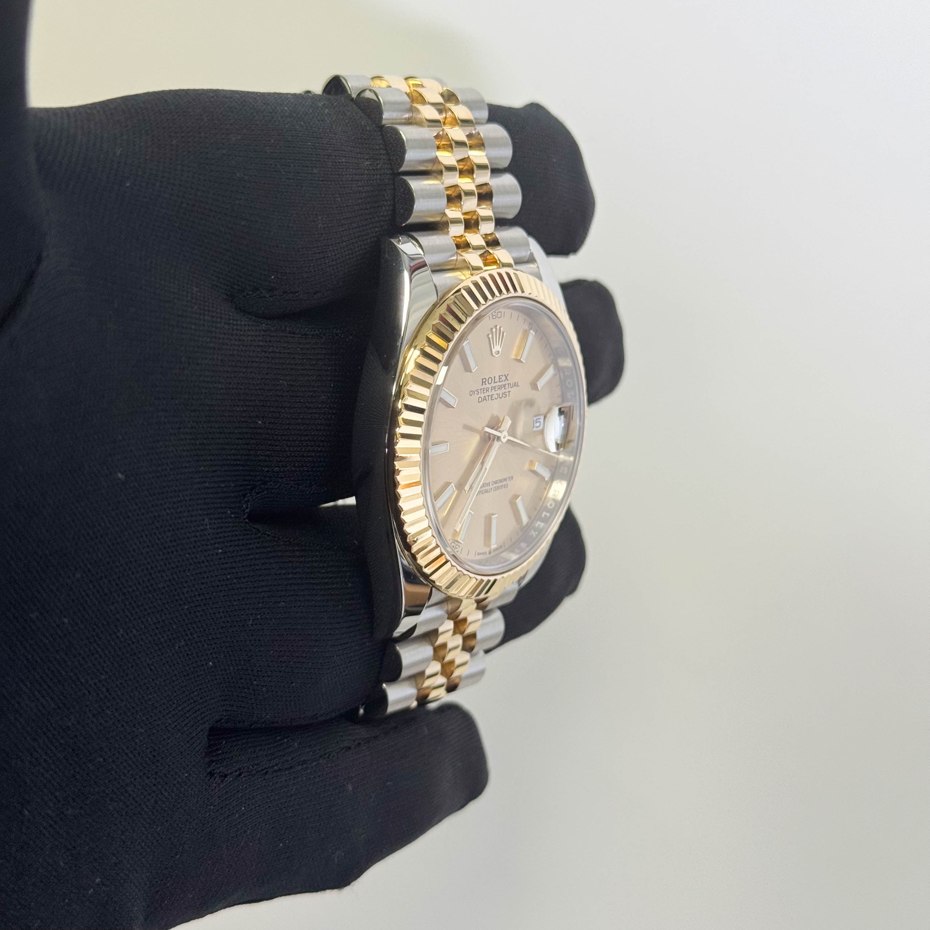 Rolex Datejust 41mm Champagne Dial Watch Ref# 126333 - Happy Jewelers Fine Jewelry Lifetime Warranty