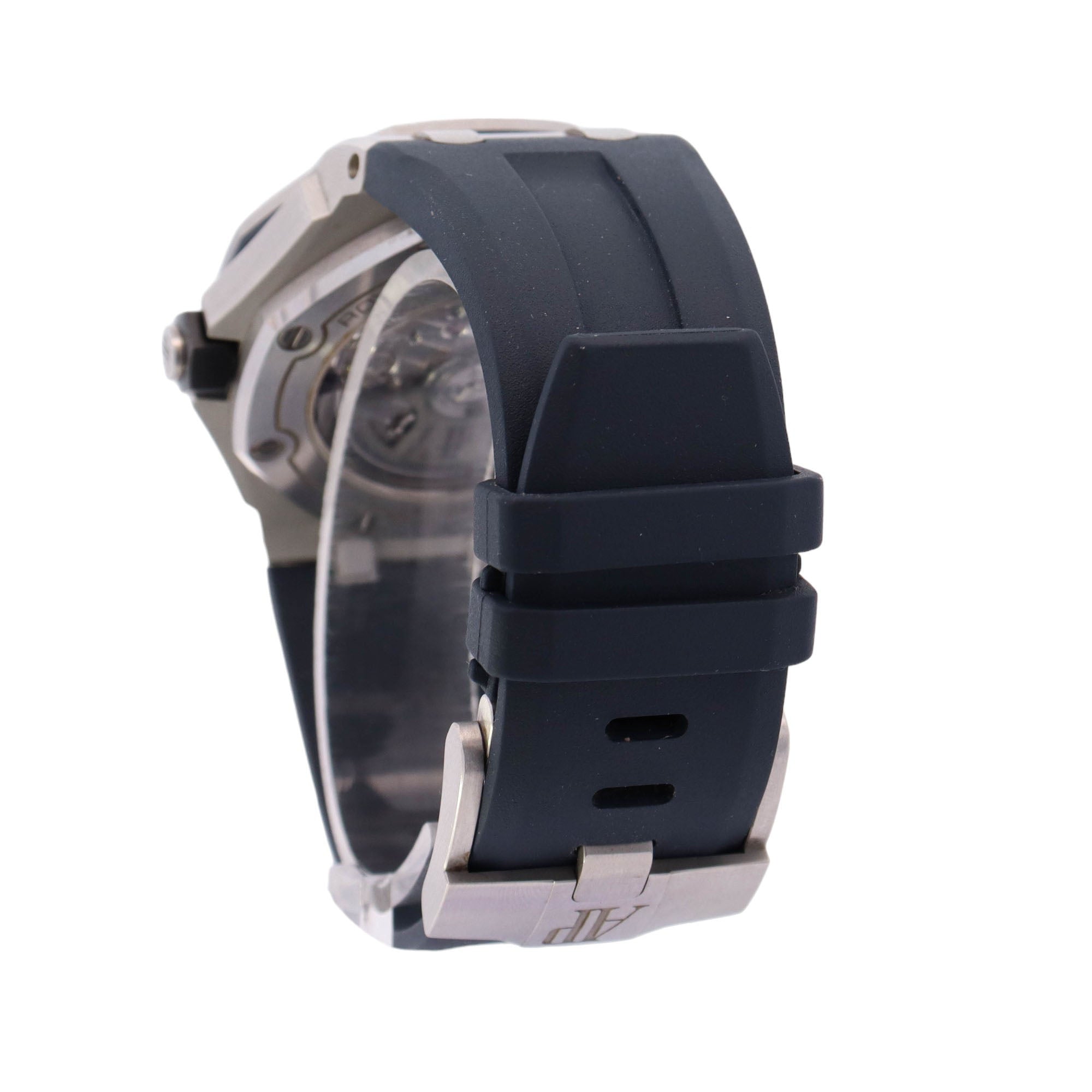 Audemars Piguet Royal Oak Offshore 42mm Blue Dial Watch Ref# 15720ST.OO.A027CA.01 - Happy Jewelers Fine Jewelry Lifetime Warranty