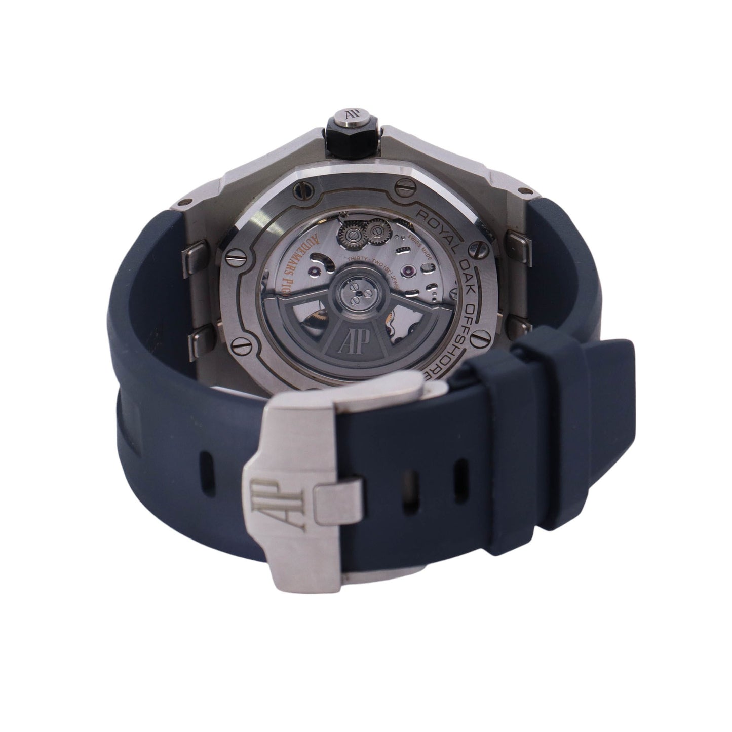 Audemars Piguet Royal Oak Offshore 42mm Blue Dial Watch Ref# 15720ST.OO.A027CA.01 - Happy Jewelers Fine Jewelry Lifetime Warranty