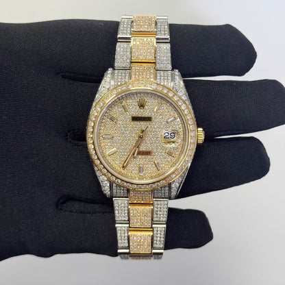 Rolex Datejust 41mm Custom Iced Out Dial Watch Ref# 126333