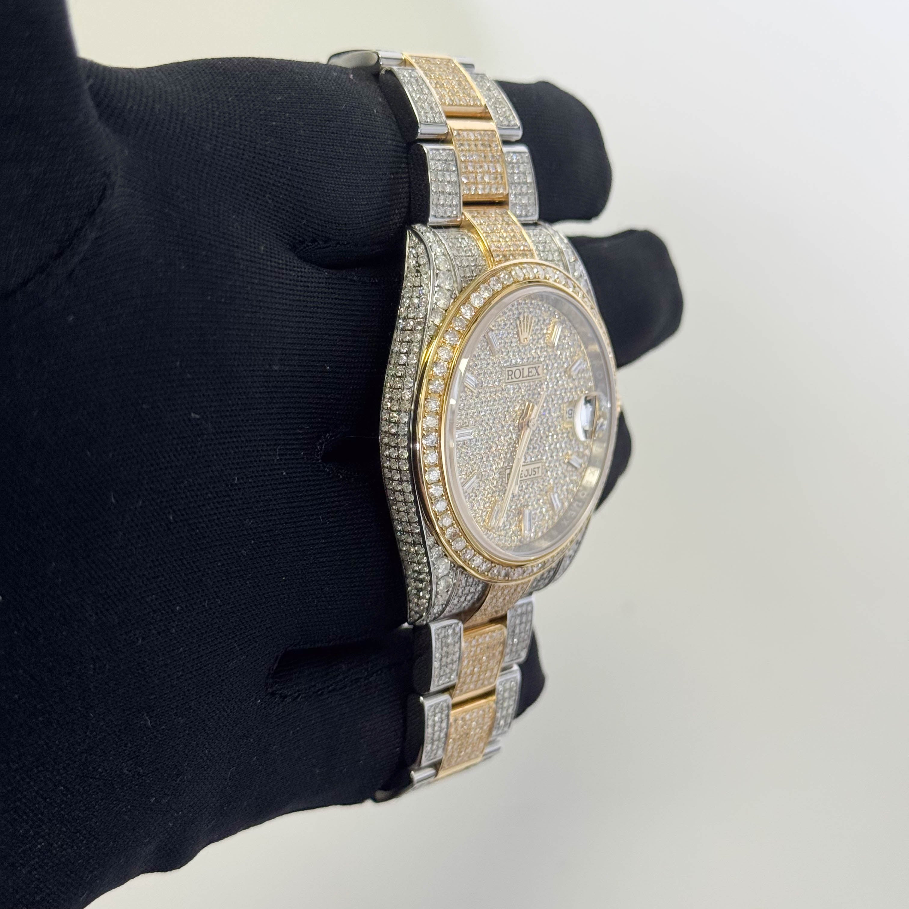 Rolex Datejust 41mm Custom Iced Out Dial Watch Ref# 126333