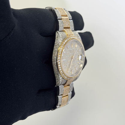 Rolex Datejust 41mm Custom Iced Out Dial Watch Ref# 126333