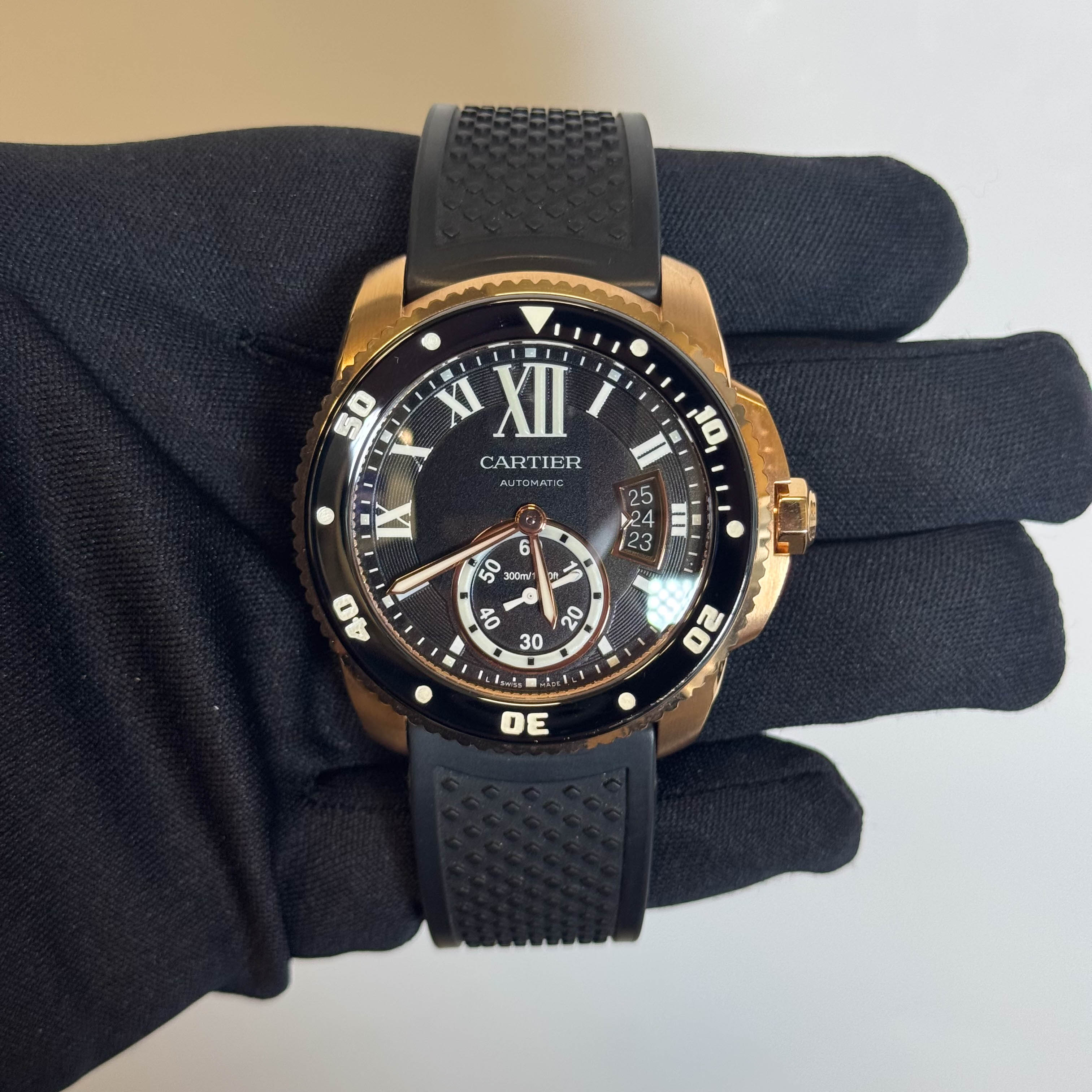 Cartier Calibre 42mm Black Dial Watch Ref# W7100052 - Happy Jewelers Fine Jewelry Lifetime Warranty