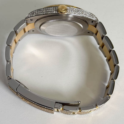 Rolex Datejust 41mm Custom Iced Out Dial Watch Ref# 126333