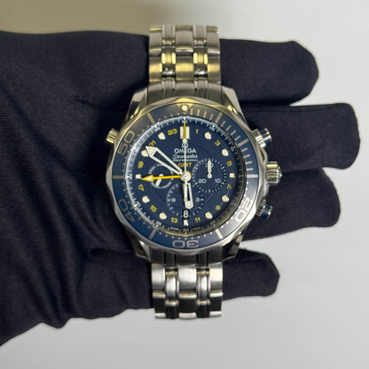 Omega Seamaster 44 mm Blue Dial Watch Ref# 212.30.44.52.03.001 - Happy Jewelers Fine Jewelry Lifetime Warranty