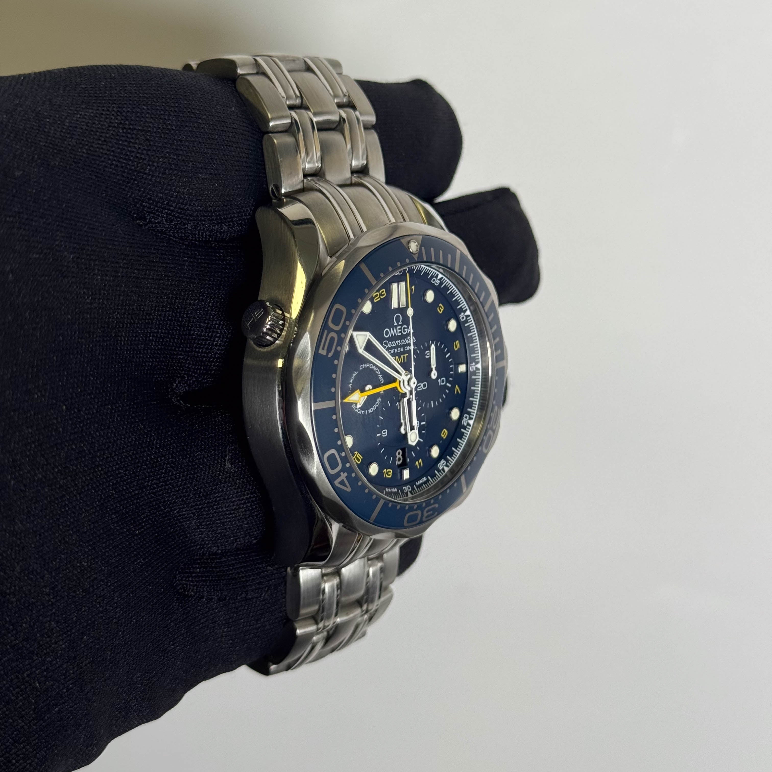 Omega Seamaster 44 mm Blue Dial Watch Ref# 212.30.44.52.03.001