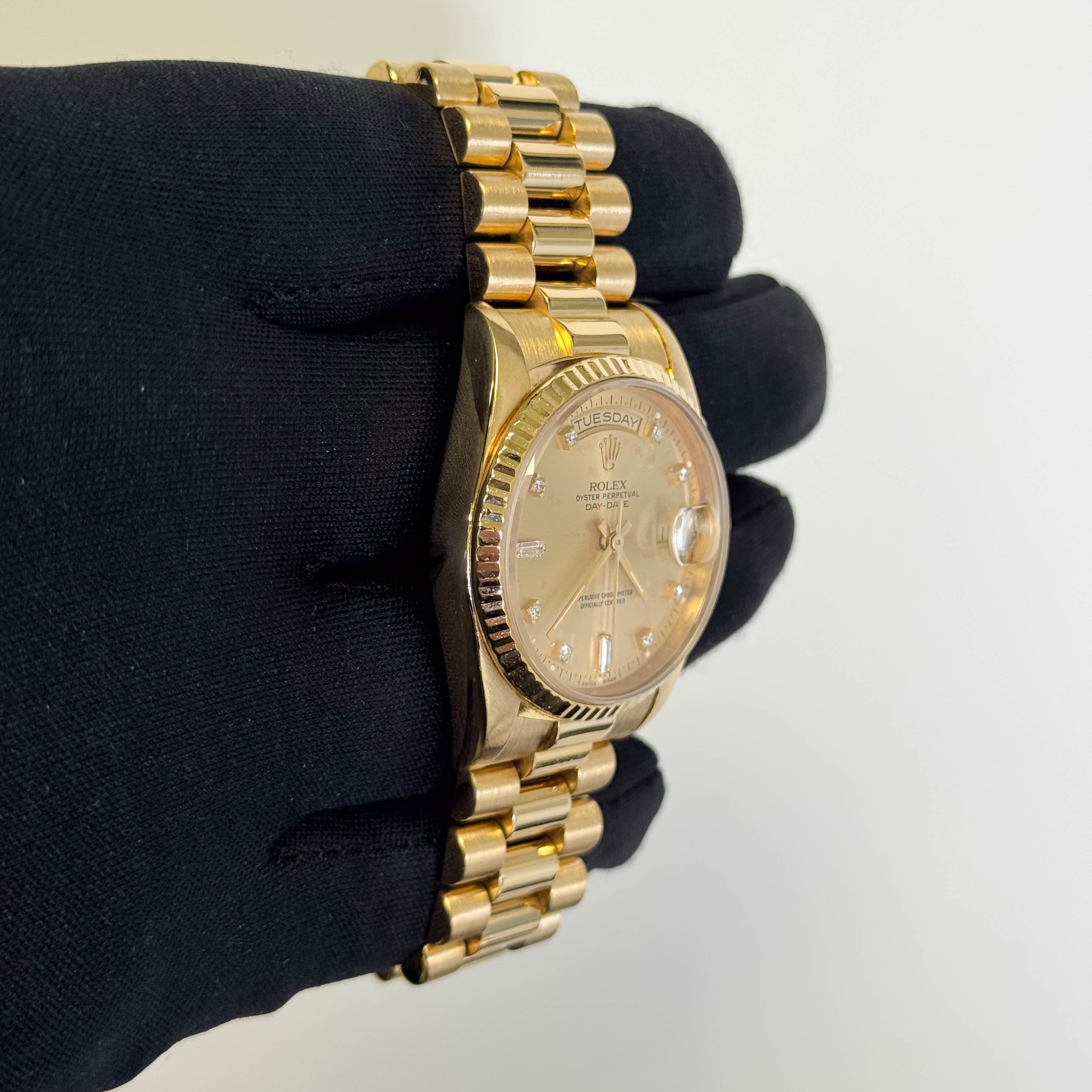 Rolex Day-Date 36mm Champagne Dial Watch Ref# 18238 - Happy Jewelers Fine Jewelry Lifetime Warranty