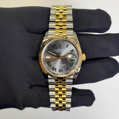 Rolex Datejust 36mm Wimbledon Dial Watch Ref# 126233 - Happy Jewelers Fine Jewelry Lifetime Warranty