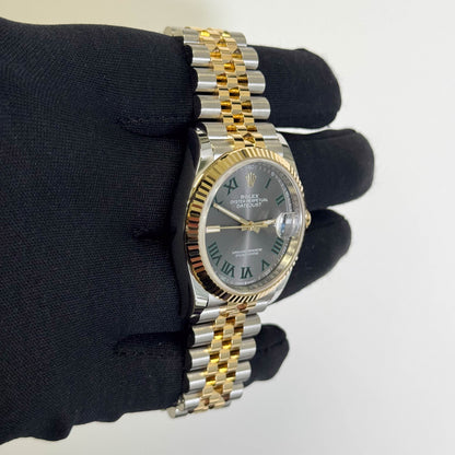 Rolex Datejust 36mm Wimbledon Dial Watch Ref# 126233 - Happy Jewelers Fine Jewelry Lifetime Warranty