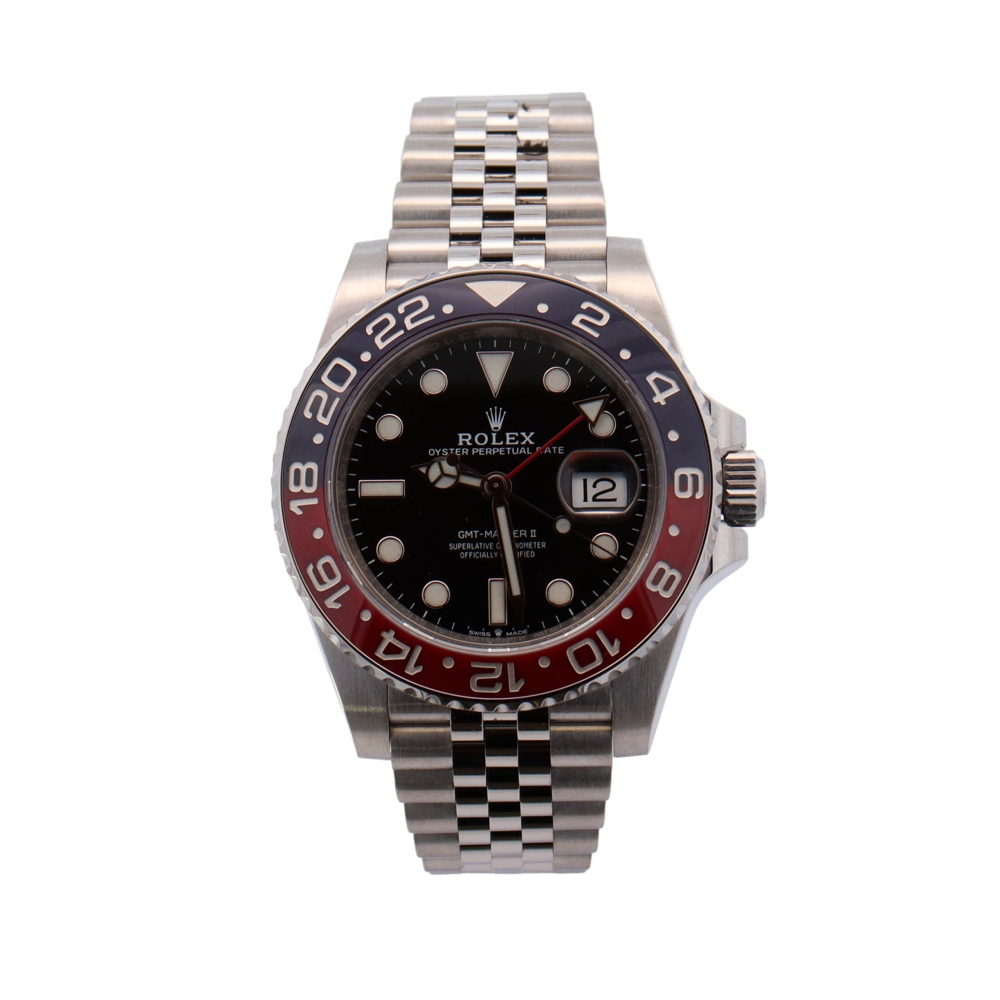 Rolex GMT Master II "Pepsi" Stainless Steel 40mm Black Dot Dial Watch Reference# 126710BLRO - Happy Jewelers Fine Jewelry Lifetime Warranty