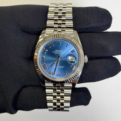 Rolex Datejust 41mm Blue Dial Watch Ref# 126334 - Happy Jewelers Fine Jewelry Lifetime Warranty