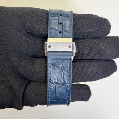 Hublot Spirit of Big Bang Titanium 39mm Blue Dial Watch Ref#665.NX.7170.LR.1204 - Happy Jewelers Fine Jewelry Lifetime Warranty