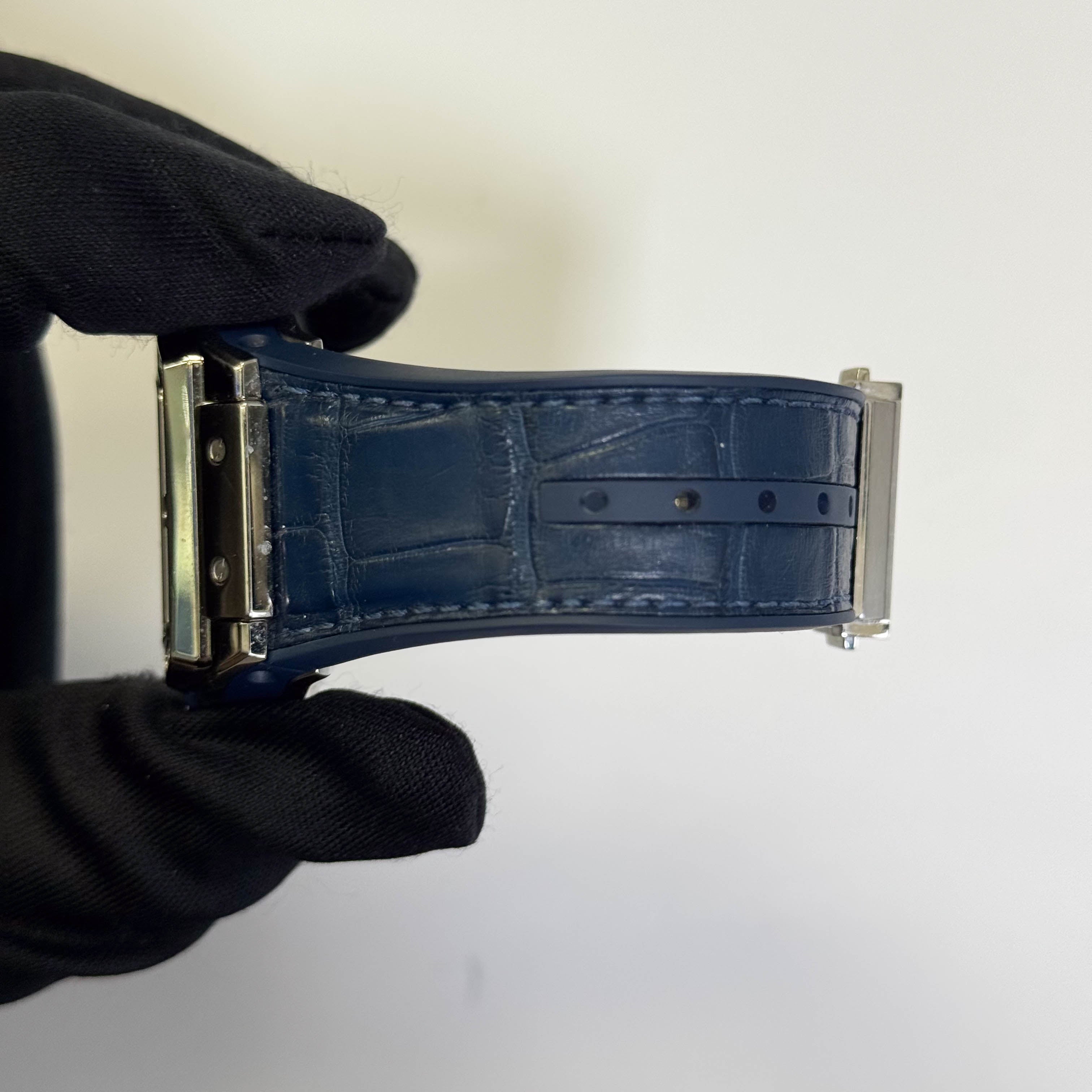 Hublot Spirit of Big Bang Titanium 39mm Blue Dial Watch Ref#665.NX.7170.LR.1204 - Happy Jewelers Fine Jewelry Lifetime Warranty