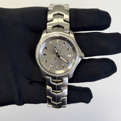 Tag Heuer Link 39mm Grey Dial Watch Ref# WJF2114 - Happy Jewelers Fine Jewelry Lifetime Warranty