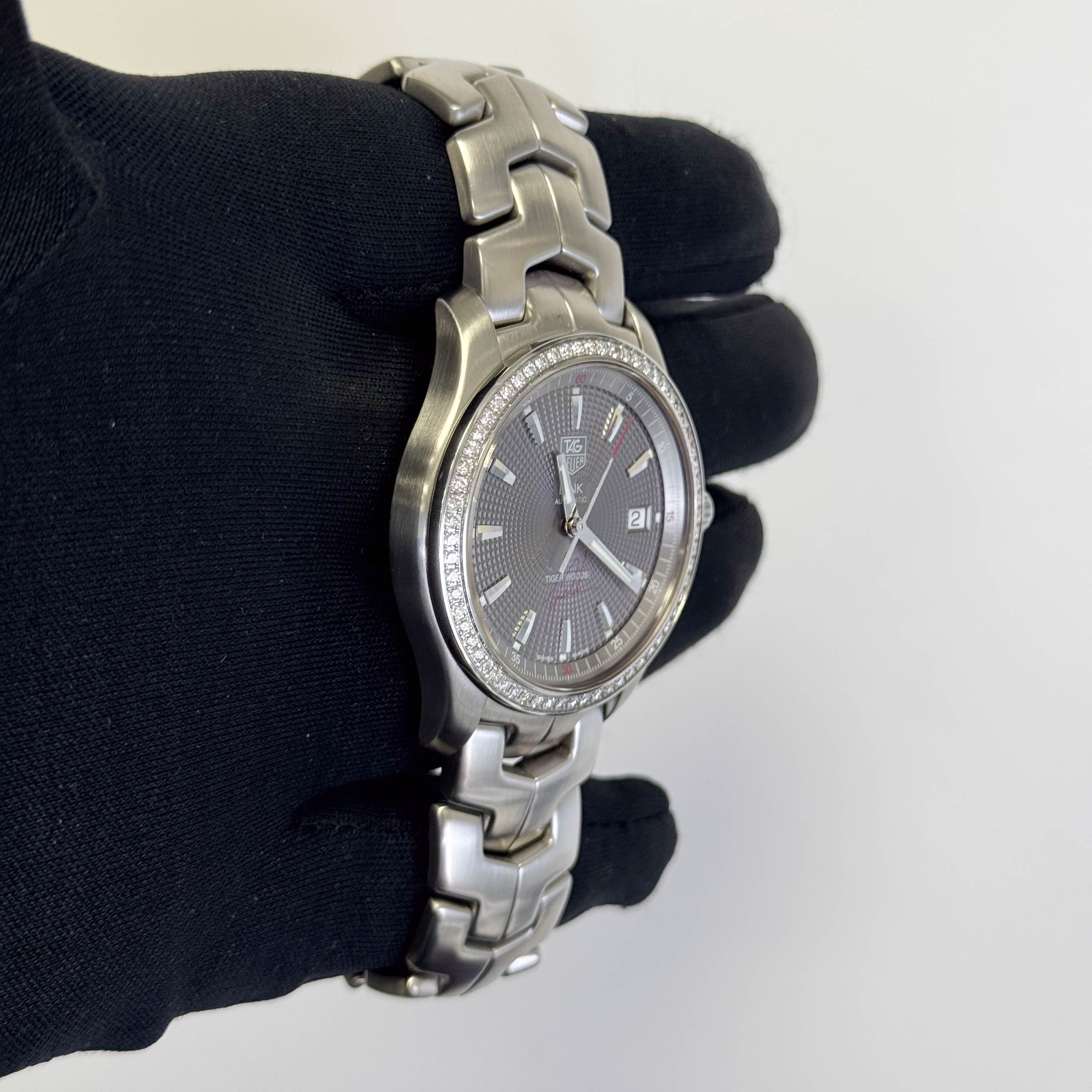 Tag Heuer Link 39mm Grey Dial Watch Ref# WJF2114 – Happy Jewelers