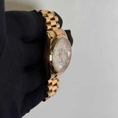 Rolex Day-Date 36mm Silver Dial Watch Ref# 118205