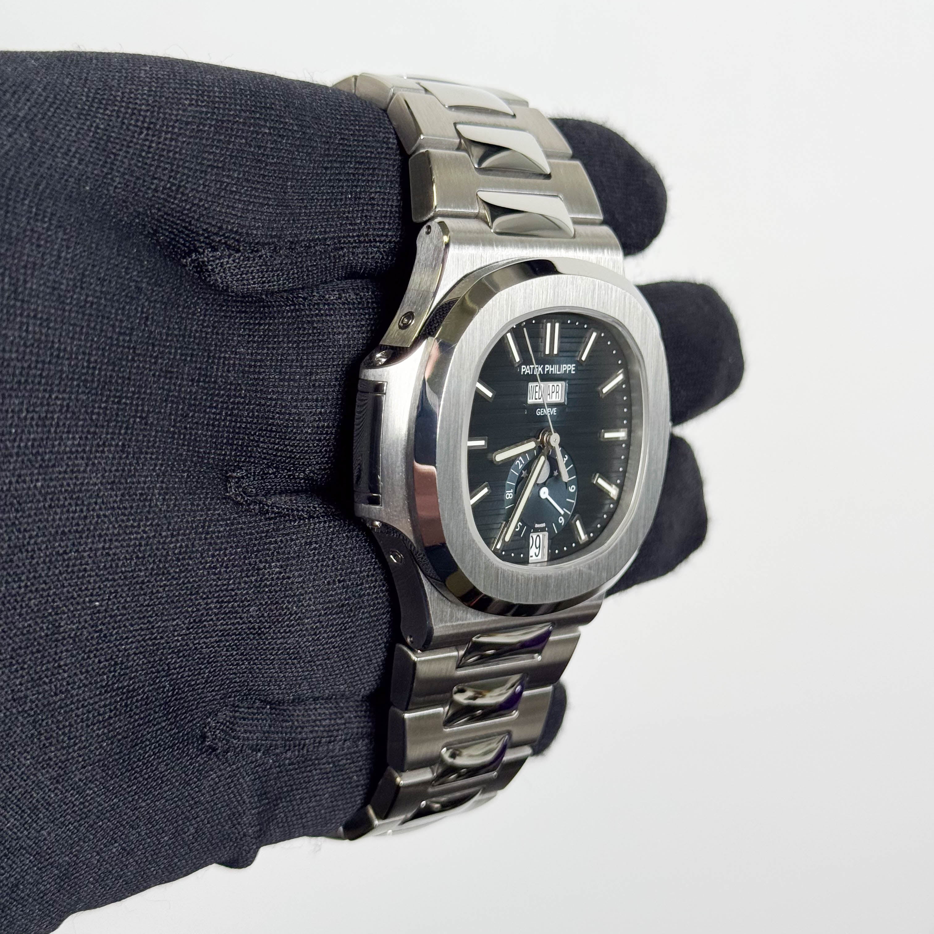Patek Philippe Nautilus 40mm Blue Dial Watch Ref # 5726/1A-014 - Happy Jewelers Fine Jewelry Lifetime Warranty