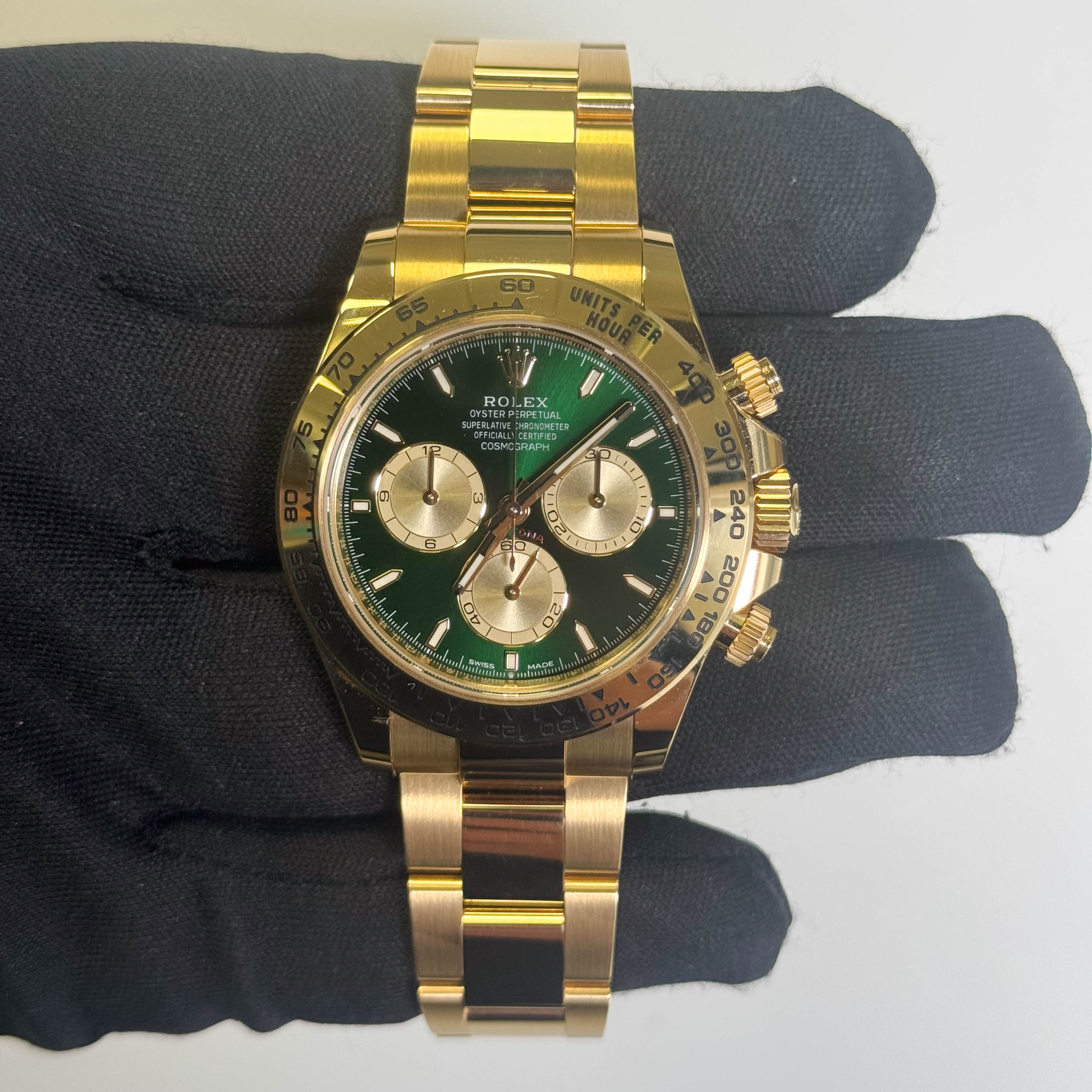 Rolex Daytona 40mm Green Chronograph Dial Watch Ref# 126508 - Happy Jewelers Fine Jewelry Lifetime Warranty