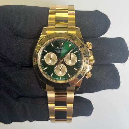 Rolex Daytona 40mm Green Chronograph Dial Watch Ref# 126508 - Happy Jewelers Fine Jewelry Lifetime Warranty