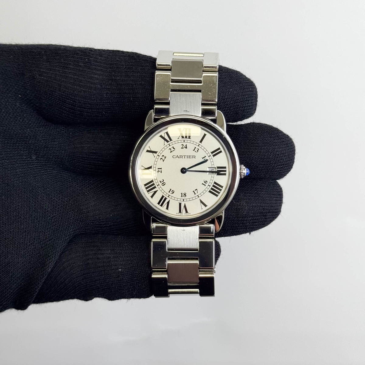 Cartier Ronde 36mm Silver Dial Watch Ref# W6701005
