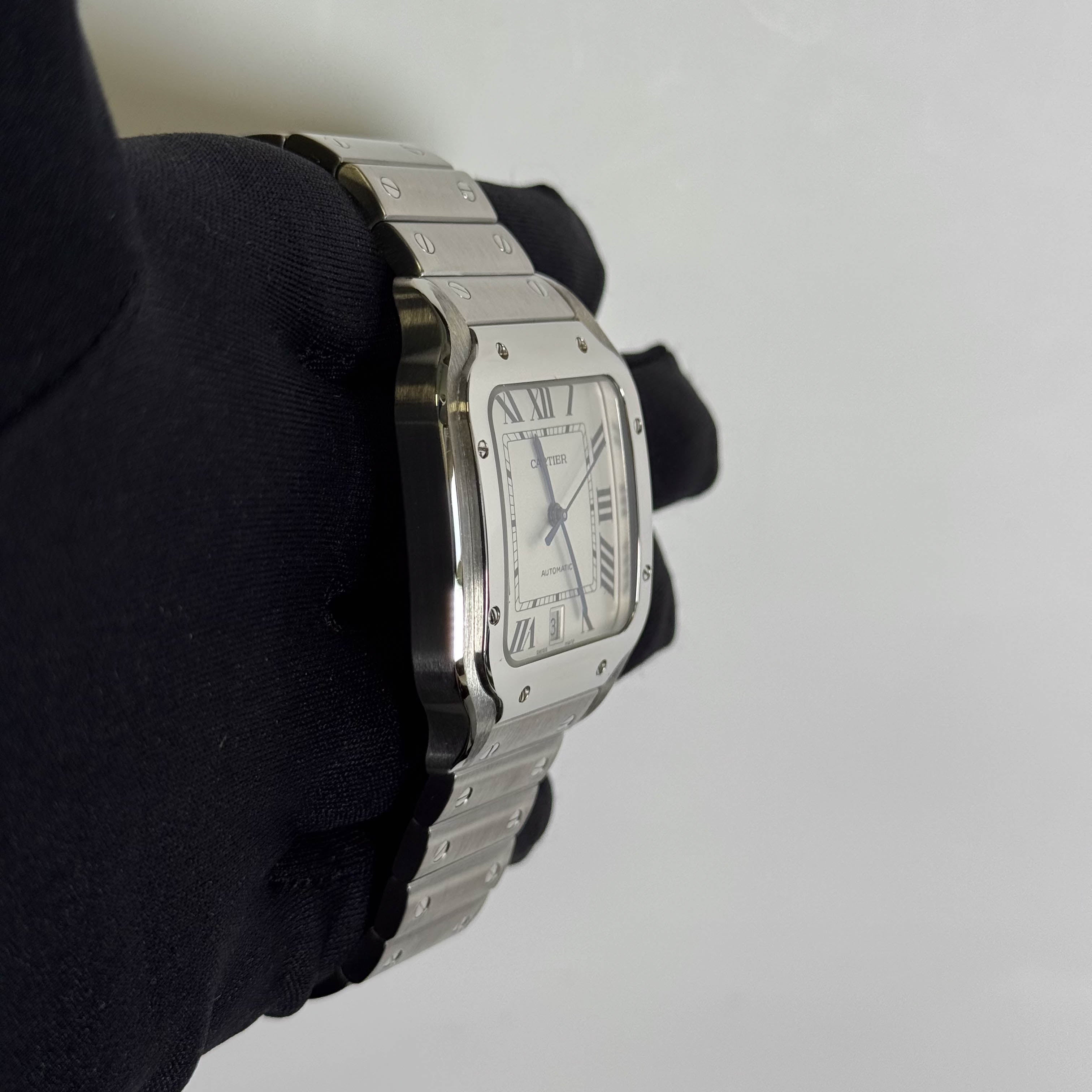 Cartier Santos 40mm White Dial Watch Ref# WSSA0018