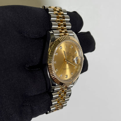 Rolex Datejust 41mm Champagne Dial Watch Ref# 126333 - Happy Jewelers Fine Jewelry Lifetime Warranty