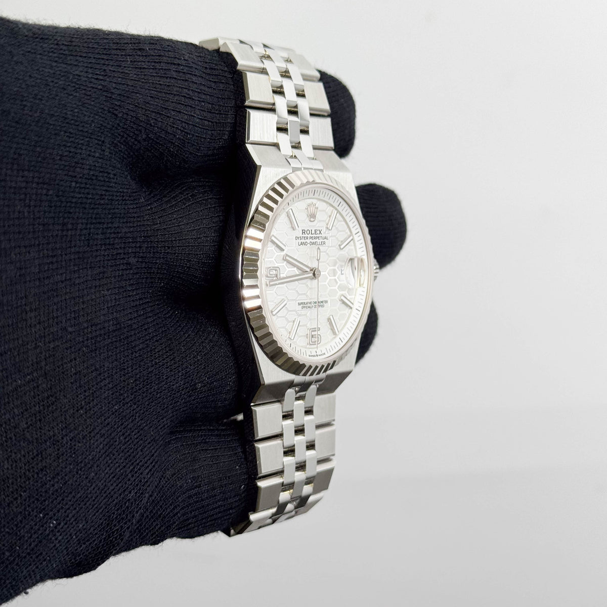 Rolex Land-Dweller 40mm White Dial Watch Ref# 127334