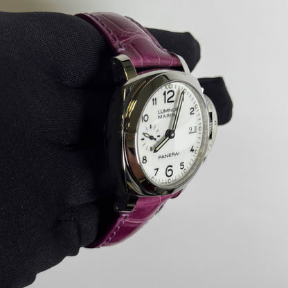 Panerai Luminor 42mm White Dial Watch Ref# PAM00523 - Happy Jewelers Fine Jewelry Lifetime Warranty