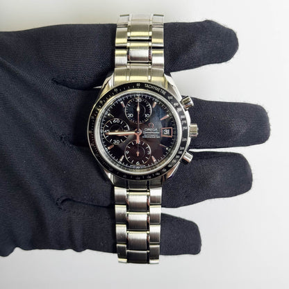 Omega Speedmaster Date 40mm Black Dial Watch Ref# 3210.50.00 - Happy Jewelers Fine Jewelry Lifetime Warranty